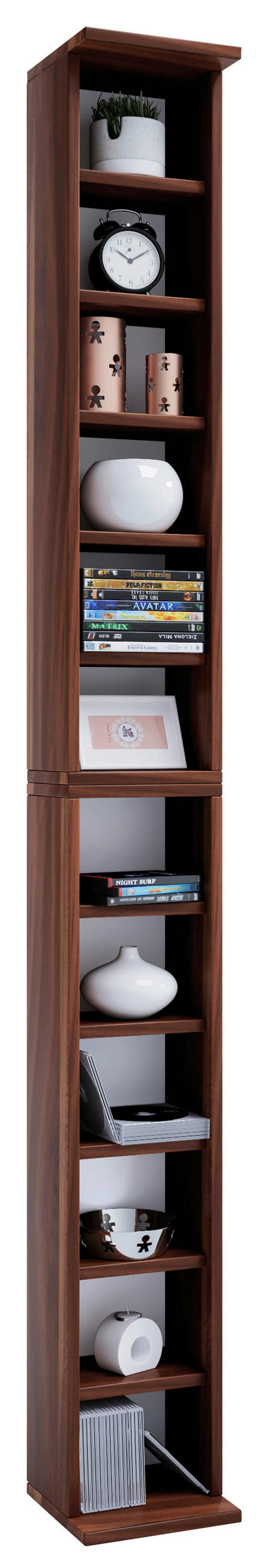 CD-REGAL Nussbaumfarben  - Nussbaumfarben, MODERN, Holzwerkstoff (21/180/20cm) - MID.YOU
