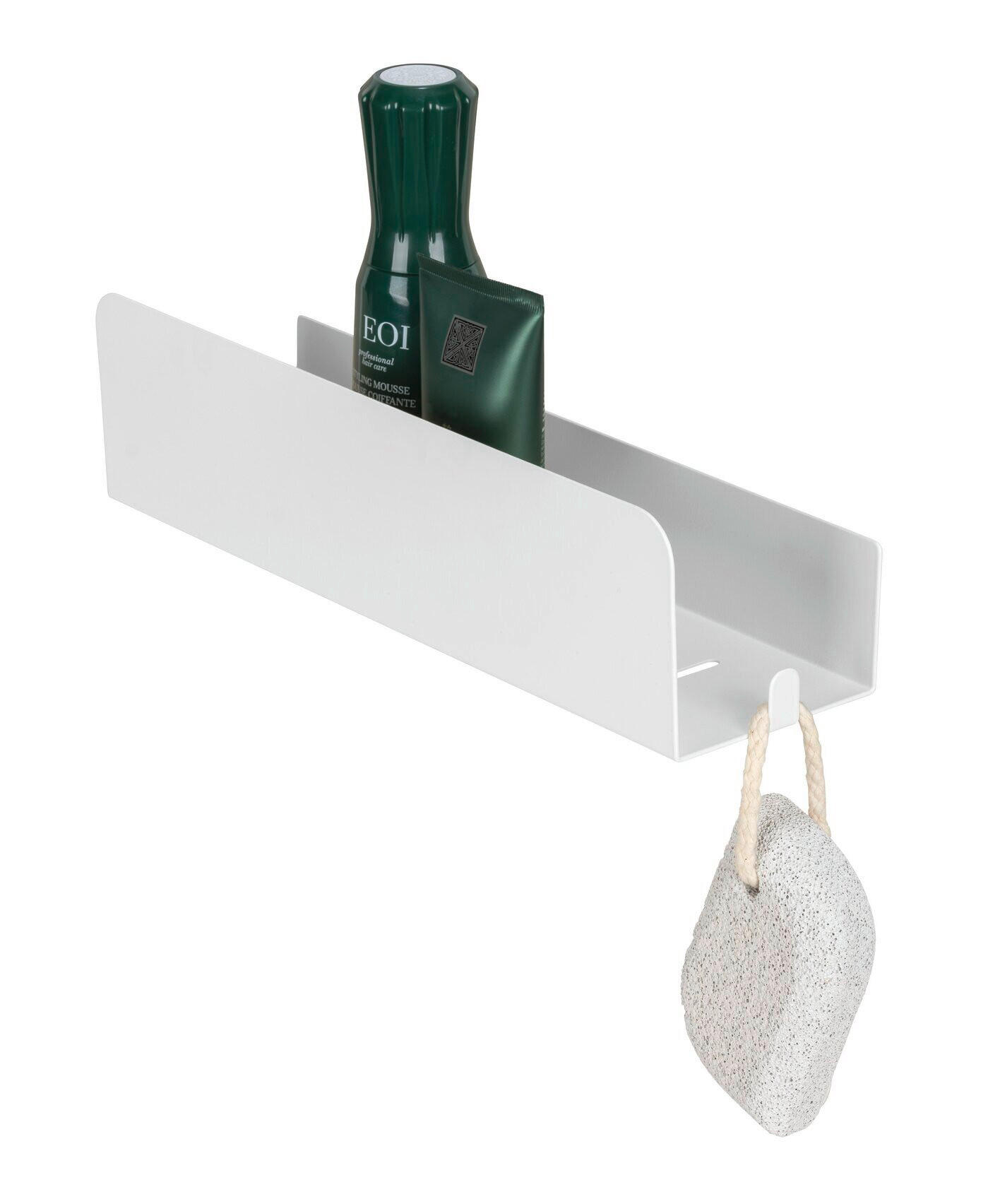 DUSCHABLAGE - Weiß, MODERN, Metall (30,5/8/8,5cm) - Mömax