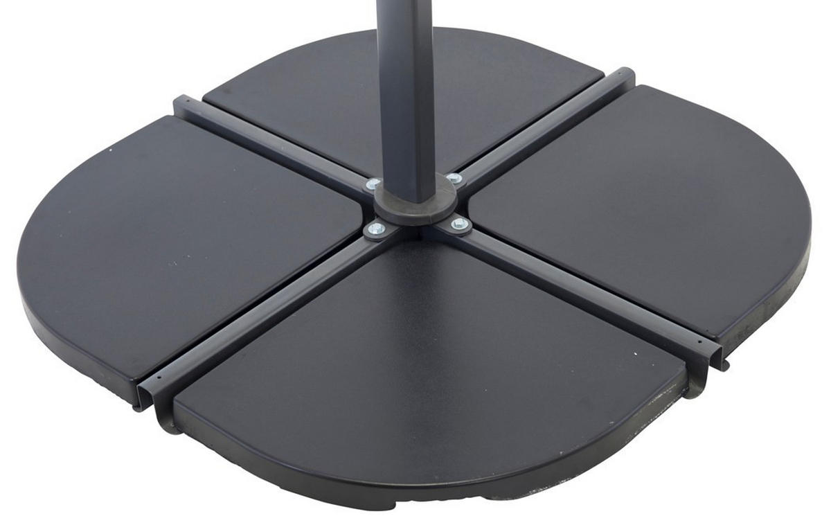 Parasollsten - svart, Basics, sten (47/4/47cm) - Best Price