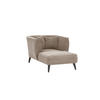 XXL-SESSEL in Cord Graubraun  - Graubraun/Schwarz, Modern, Holz/Textil (108/84/155cm) - MID.YOU