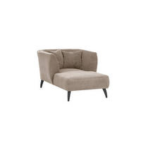 XXL-SESSEL in Cord Graubraun  - Graubraun/Schwarz, Modern, Holz/Textil (108/84/155cm) - MID.YOU