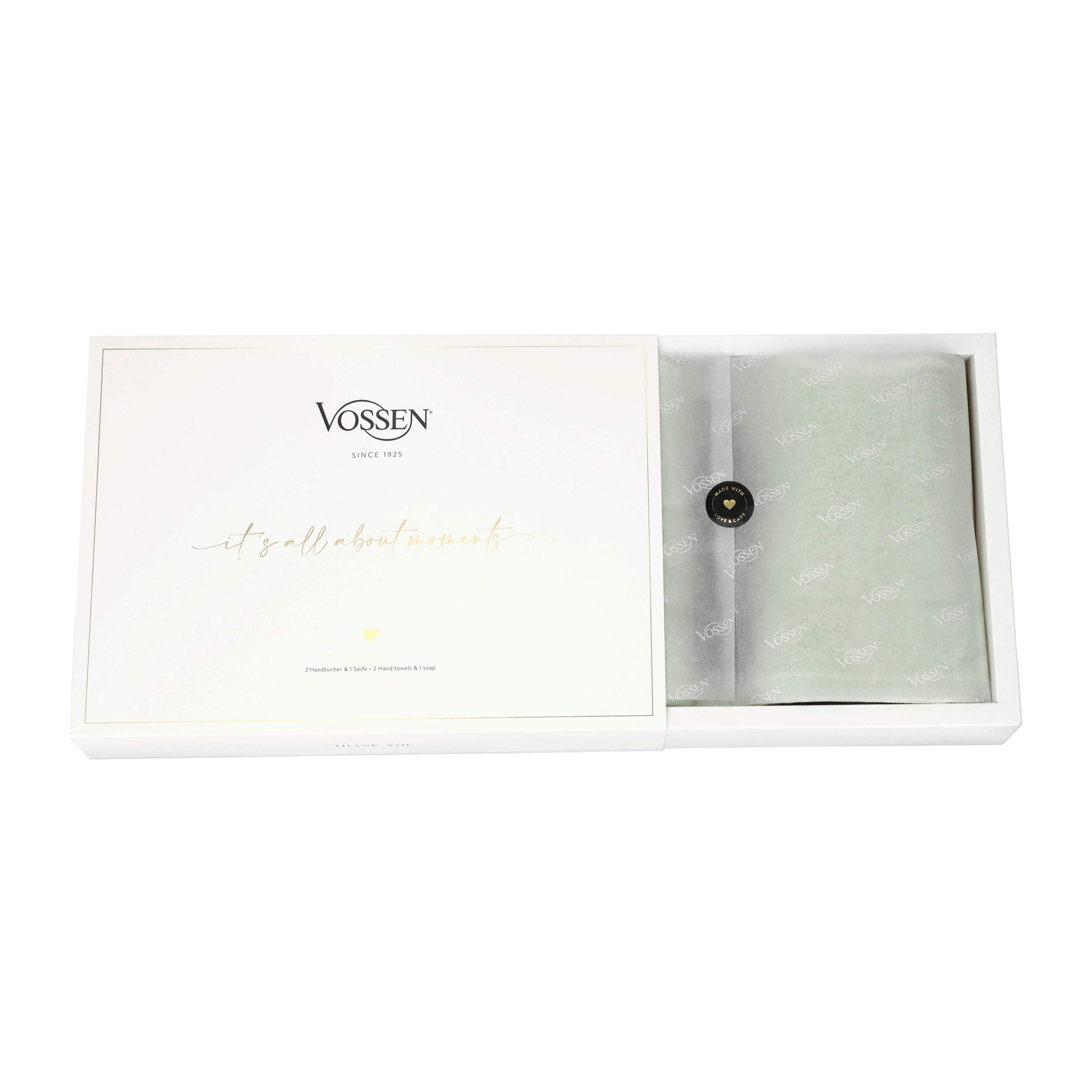 Vossen Frottierset Shiny Life Grün 50x100 cm