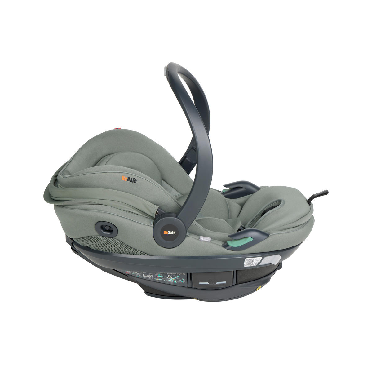 AUTO-SEDIŠTE ZA BEBE  Go Beyond²  - crna/travazelena, Osnovno, tekstil/plastika (64/44/59cm) - Besafe
