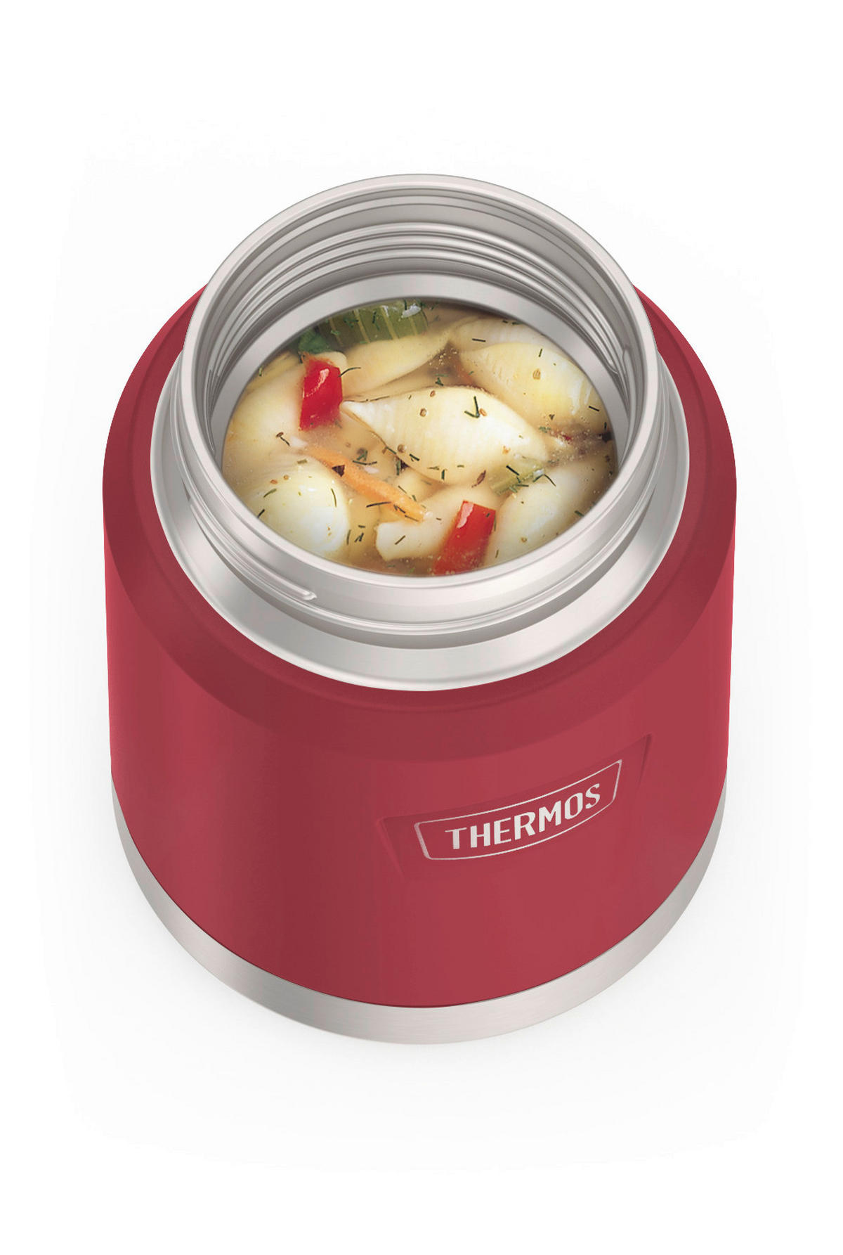 ISOLIERSPEISEGEFÄSS ICON 0,47 L  - Rot, Basics, Metall (0,47l) - Thermos