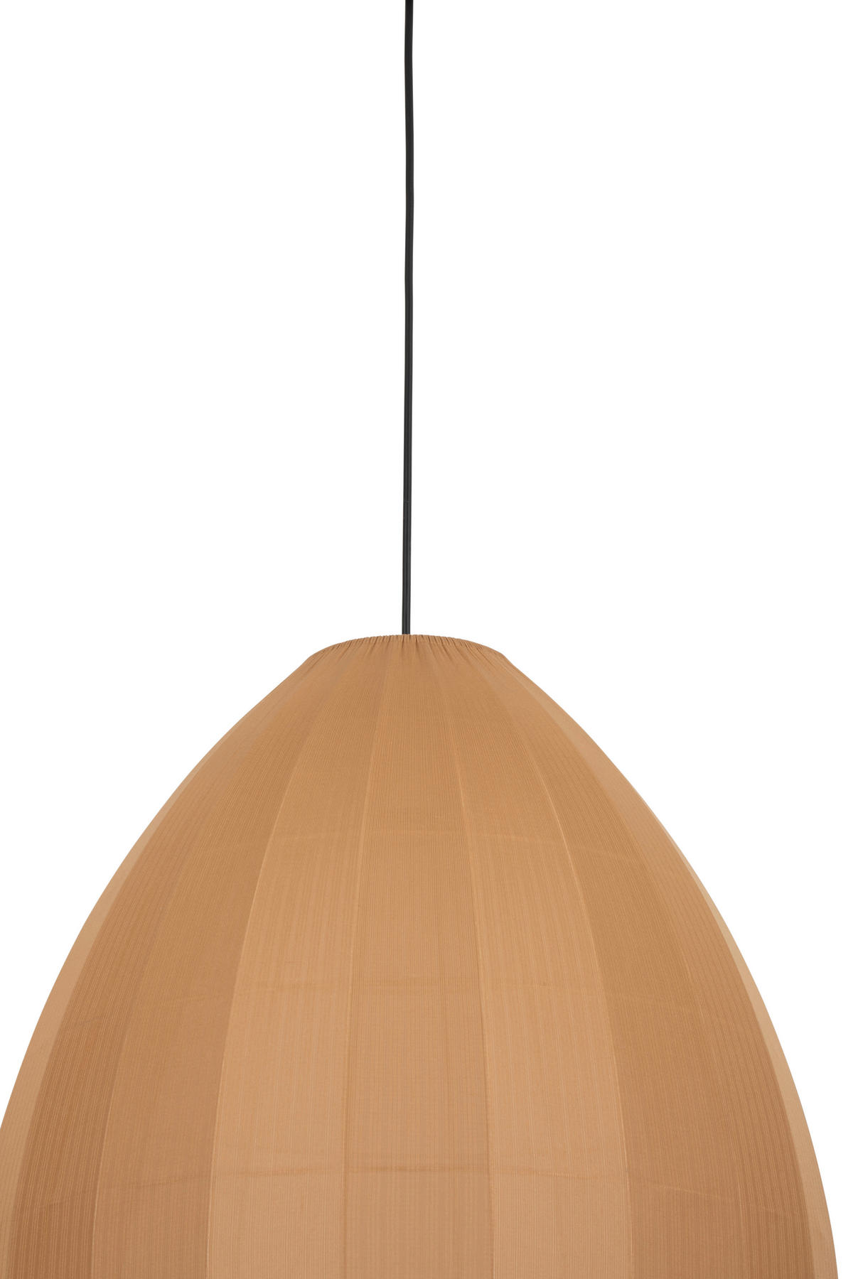 HÄNGELEUCHTE 48/120 cm  - Braun, Design, Textil/Metall (48/120cm) - Collet's Monde