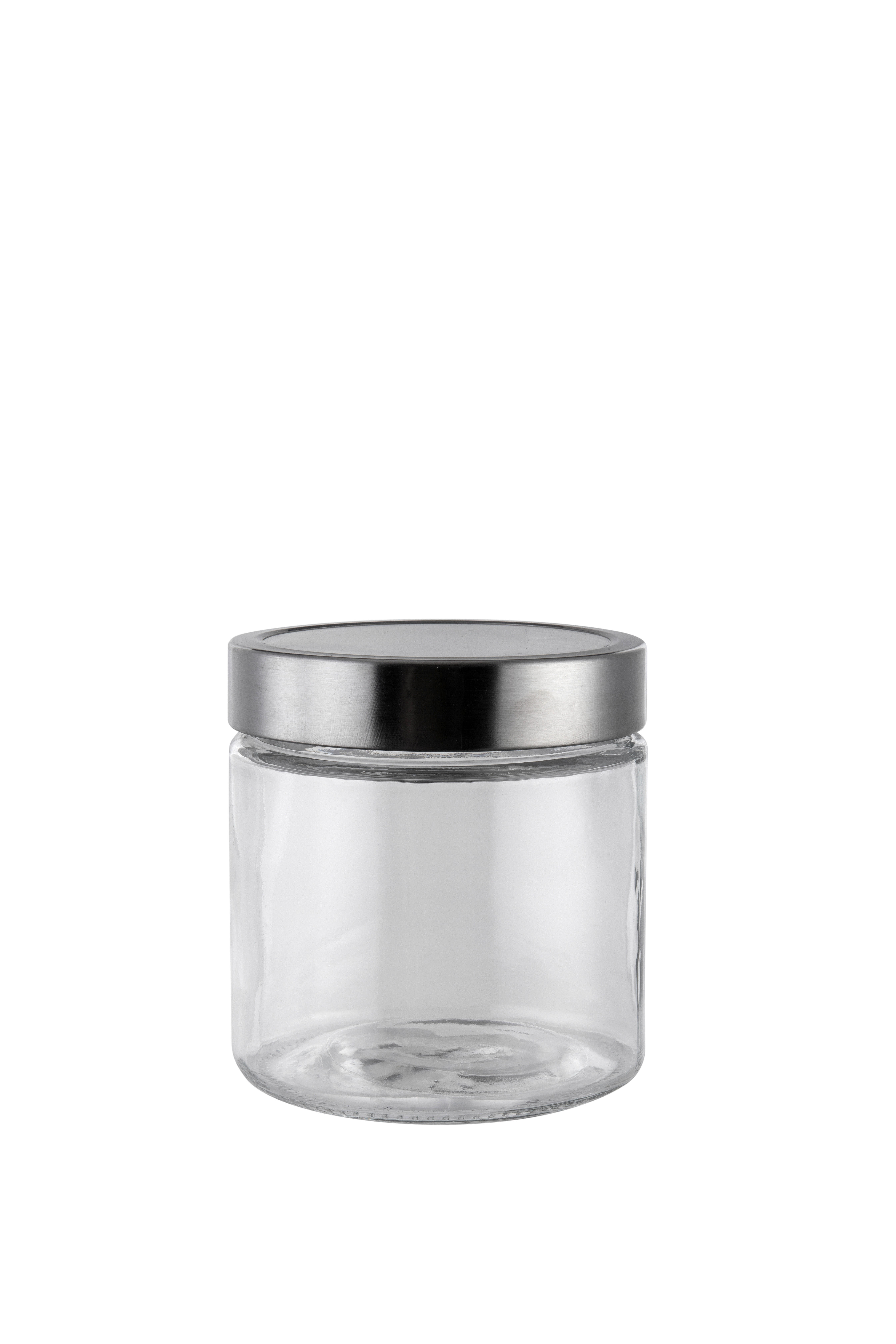 RECIPIENT DEPOZITARE ALIMENTE  0,8 l  - străveziu/culoare inox, Basics, plastic/sticlă (11/11,5cm) - Boxxx