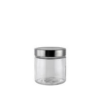 DÓZA NA POTRAVINY - čiré/barvy nerez oceli, Basics, kov/plast (11/11,5cm) - Boxxx