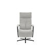 RELAXSESSEL in Textil Ecru  - Ecru/Schwarz, Design, Textil/Metall (76/110/83cm) - Beldomo Speed