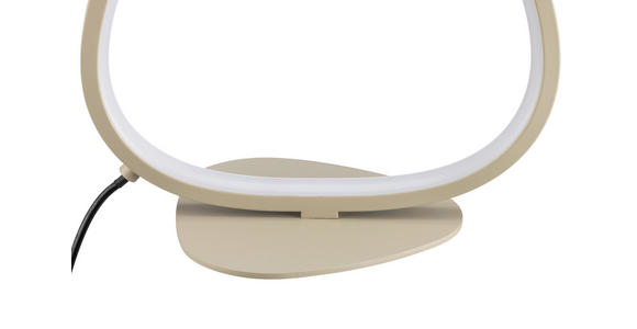 LED-TISCHLEUCHTE   - Sandfarben, Design, Kunststoff/Metall (22,6l) - Novel