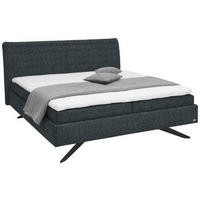 POLSTERBETT 180/200 cm  in Dunkelblau, Dunkelgrau  - Weiss/Dunkelgrau, Design, Holzwerkstoff/Kunststoff (180/200cm) - Dieter Knoll