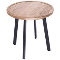 BEISTELLTISCH in Holz 40/40/40 cm  - Eichefarben, Natur, Holz/Metall (40/40/40cm) - Novel