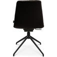 STUHL  in Aluminium Echtleder pigmentiert Metall, Leder  - Dunkelbraun/Schwarz, Design, Leder/Metall (46/81,5-84,5/55cm) - Johann Jakob