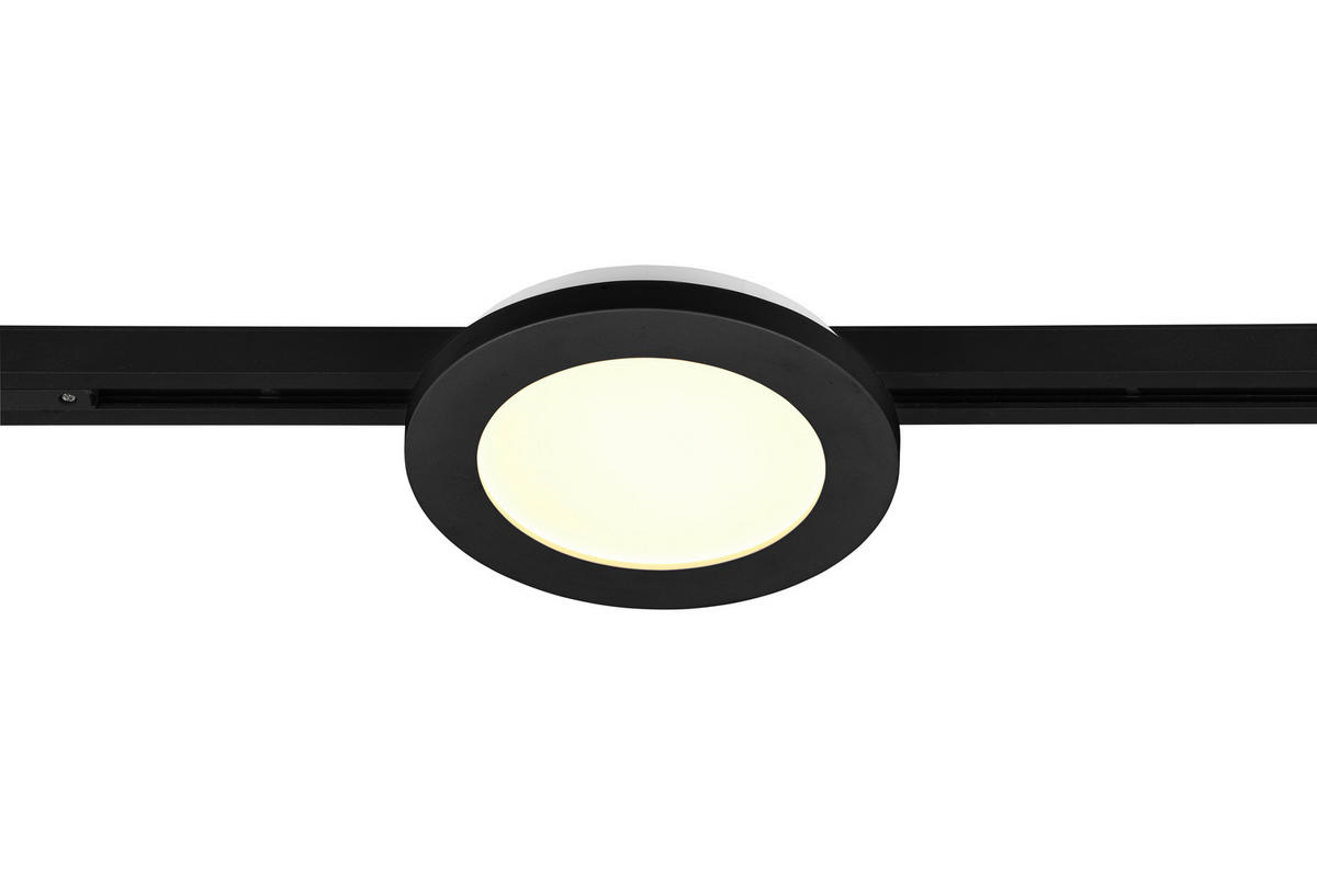 DECKENLEUCHTE  17,0/2,9 cm    - Schwarz, Basics, Kunststoff (17,0/2,9cm) - Trio Leuchten