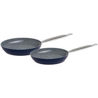 PFANNENSET Aluminium, Edelstahl 2-teilig  - Dunkelblau, Basics, Metall - Homeware Profession.