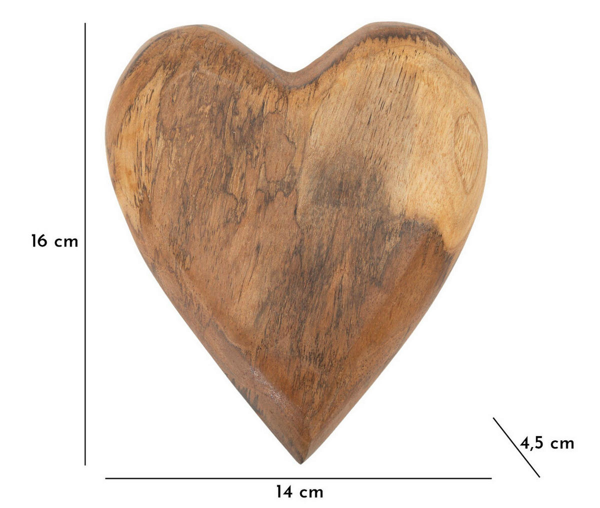 SKULPTUR - Braun, Basics, Holz (14/4.5/16cm)