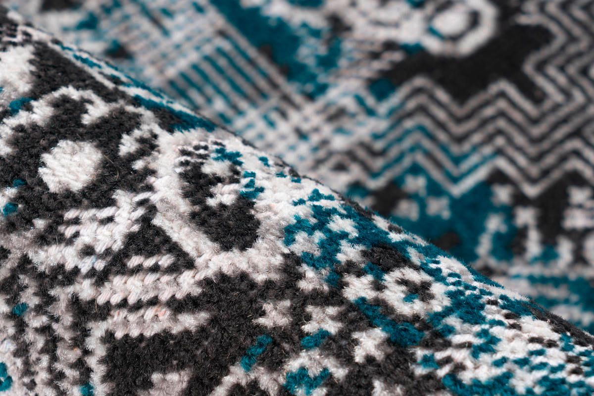 VINTAGE-TEPPICH 200/290 cm Ariya Blau  - Blau, Trend, Textil (200/290cm) - Kayoom