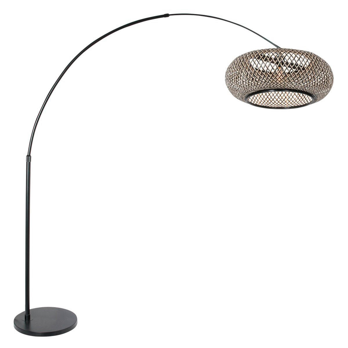STEHLEUCHTE SPARKLED LIGHT 50/240/230 cm  - Schwarz, Trend, Naturmaterialien/Metall (50/240/230cm)