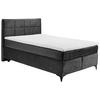 BOXSPRINGBETT 140/200 cm  in Schwarz  - Schwarz, Design, Holzwerkstoff/Kunststoff (140/200cm) - Xora