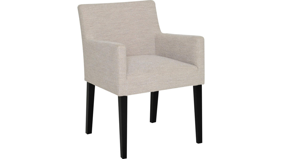 STOL  - beige/svart, Design, trä/textil (62/83,5/56,50cm) - Best Price