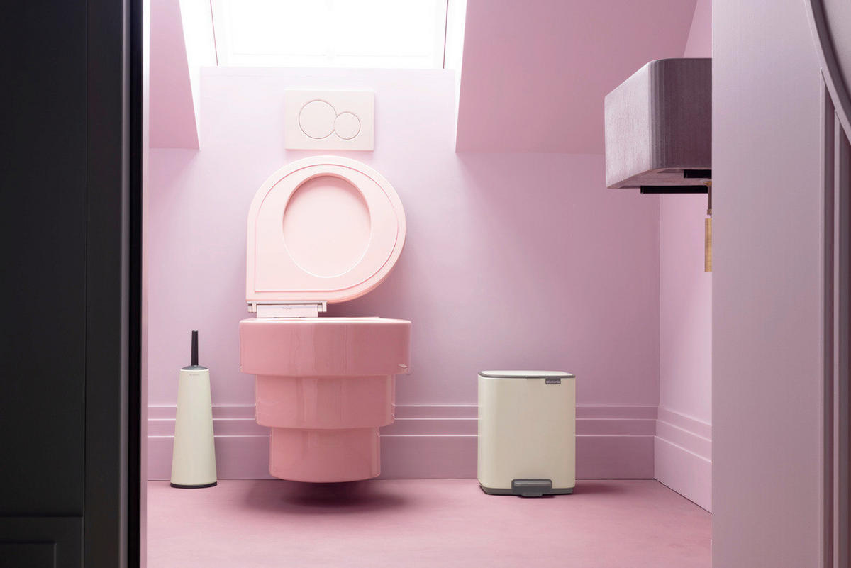 KOŠ S NOŽNOM PAPUČICOM  7 l  Bo  - bež/antracit, Basics, metal/plastika (24,2/31/24,2cm) - Brabantia