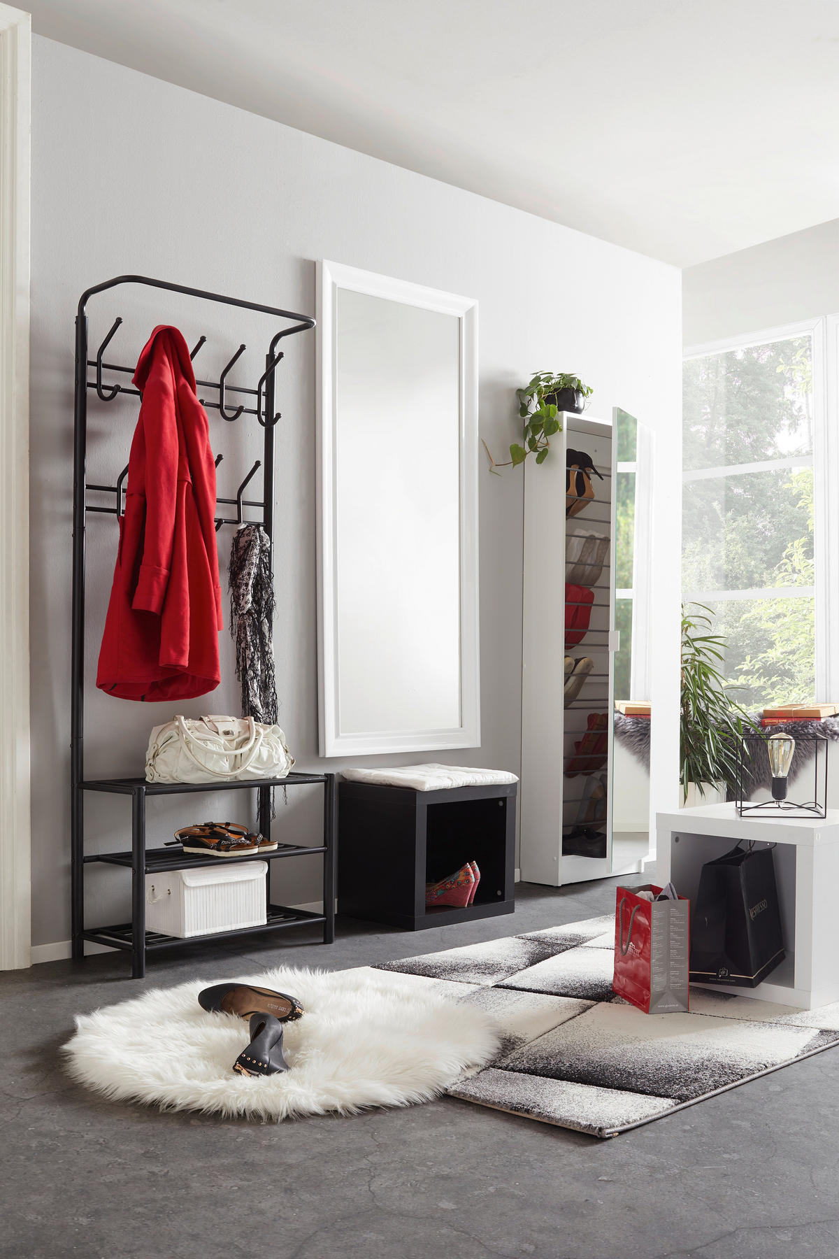 KLÄDHÄNGARE - svart, Design, metall (67/185/32cm) - Best Price