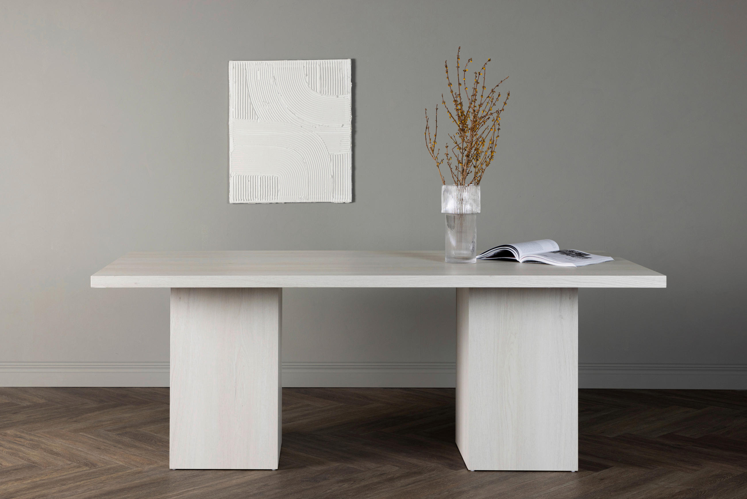 MATBORD i trä 200/90/75 cm   - vit, Design, trä (200/90/75cm) - Livetastic