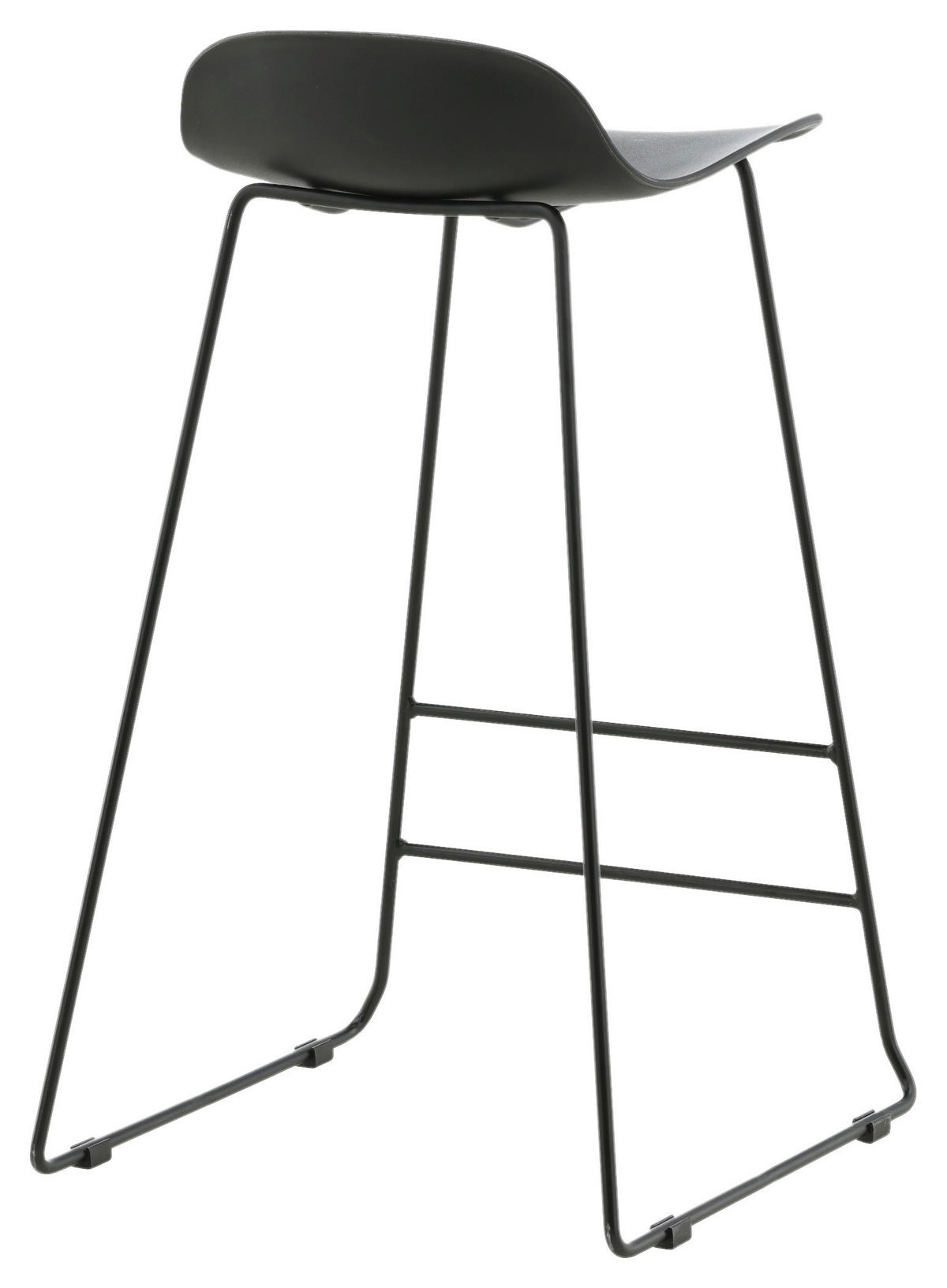 BARPALL SET i svart  - svart, Design, metall/plast (50/87/42cm) - Livetastic