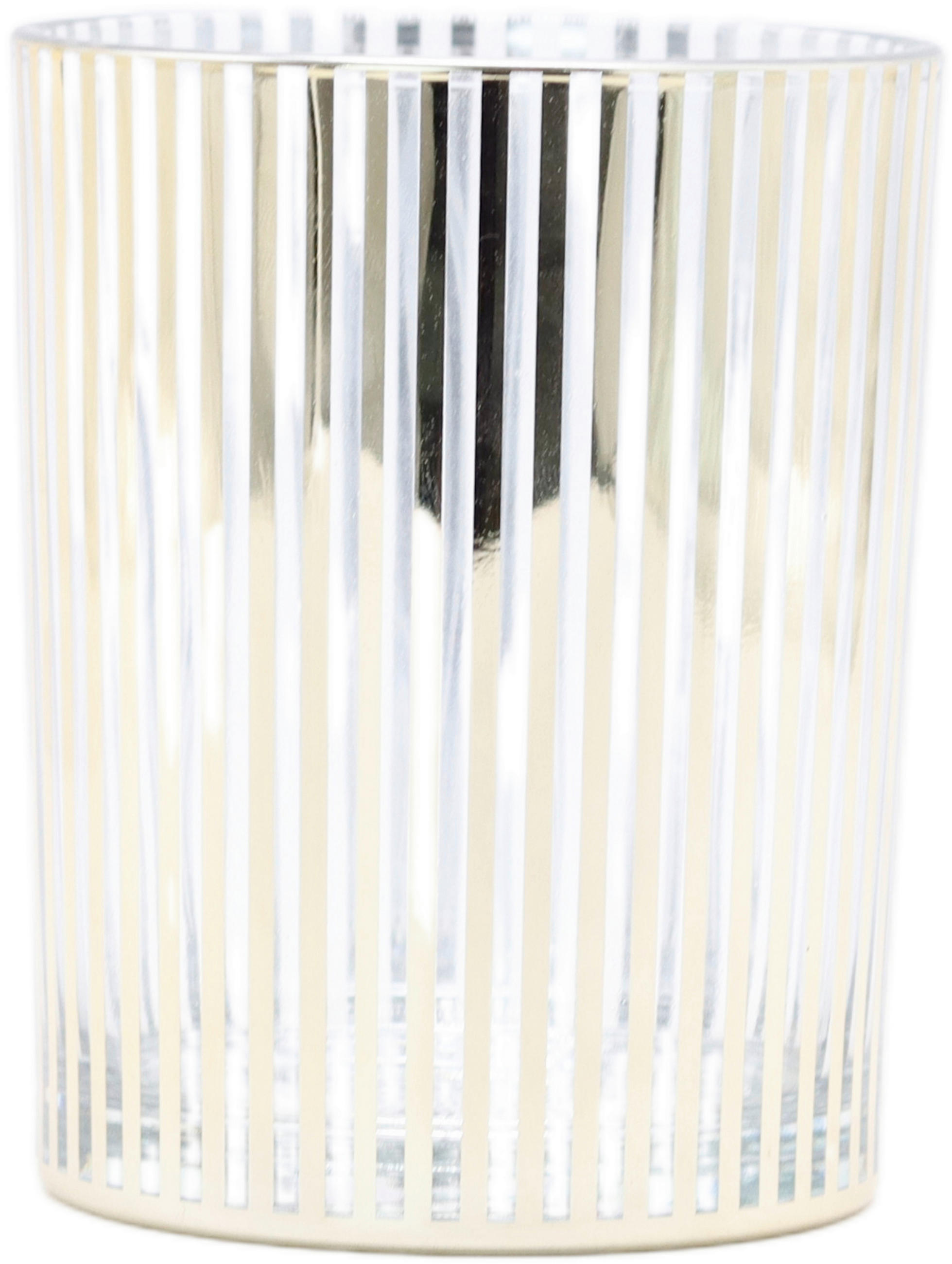 TEELICHTGLAS - Klar/Silberfarben, LIFESTYLE, Glas (10/12,5cm) - X-Mas
