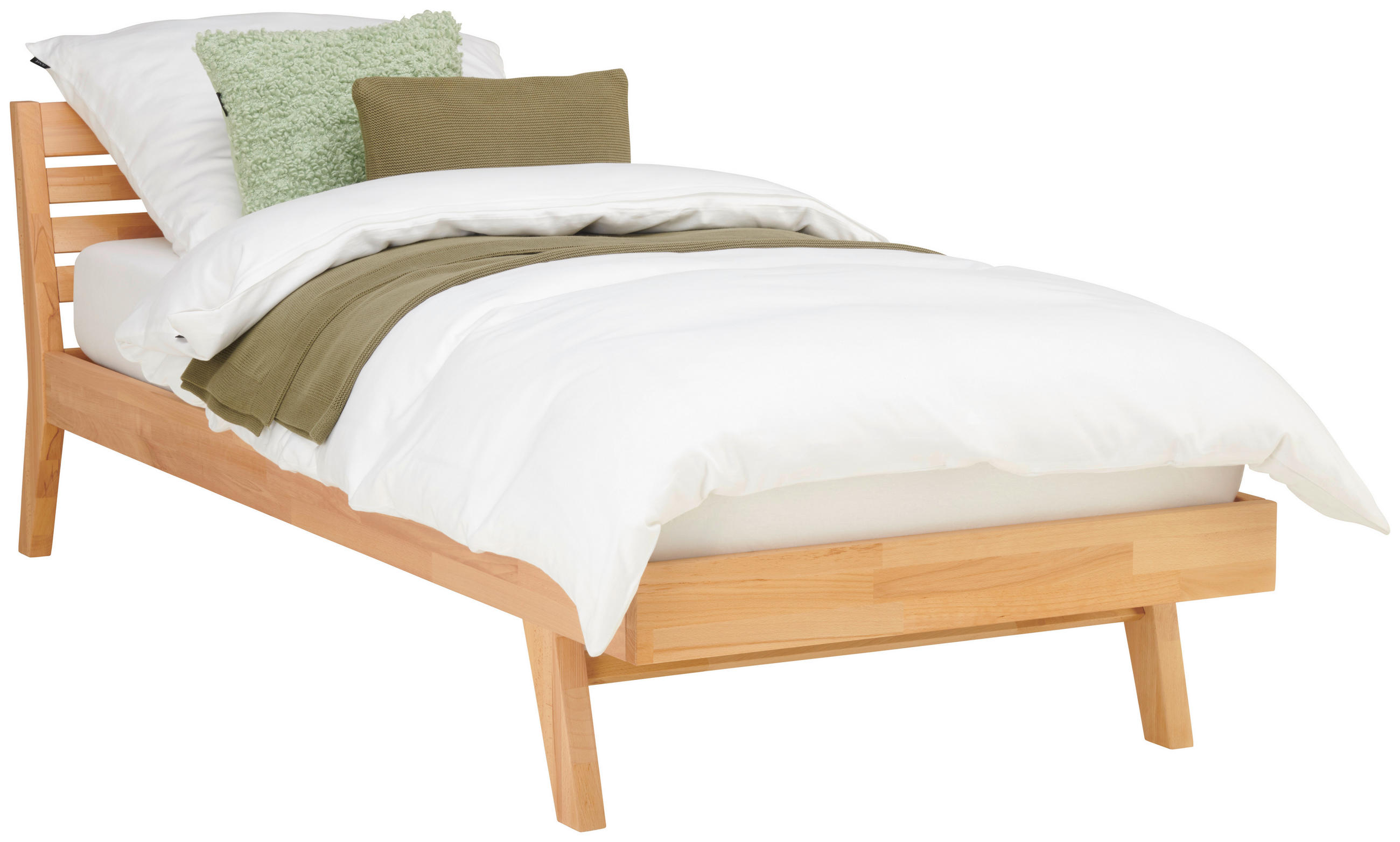 POSTEĽ, 90/200 cm jadrový buk - jadrový buk, Modern, drevo (90/200cm) - MID.YOU