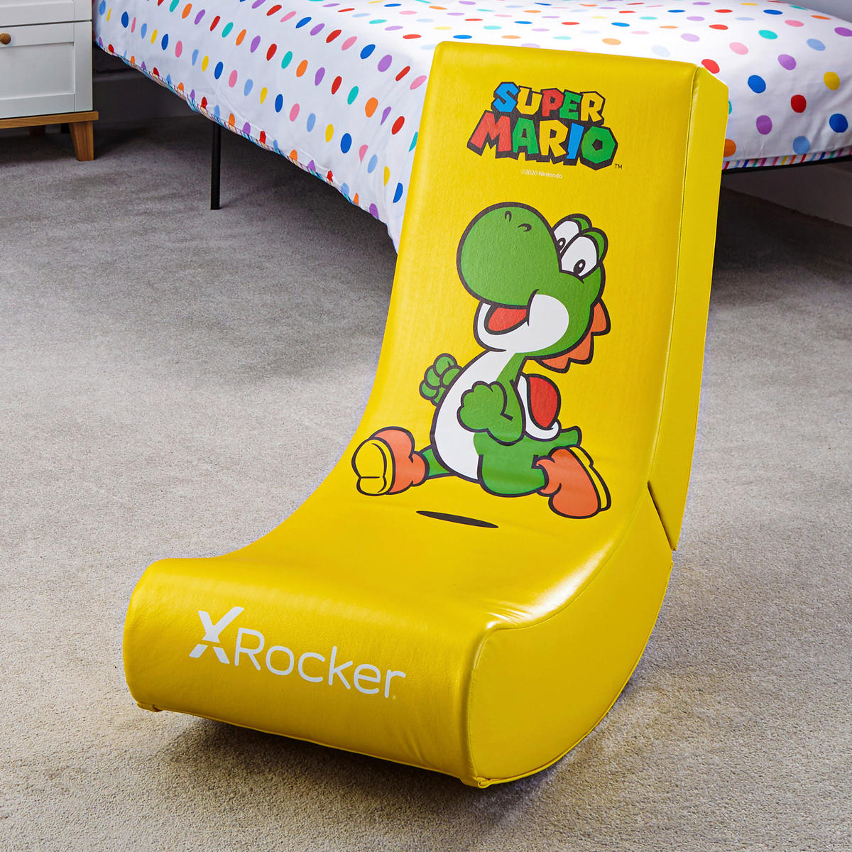 HERNÉ KRESLO, žltá - žltá, Modern, koža/kompozitné drevo (41/65/84,5cm) - X Rocker