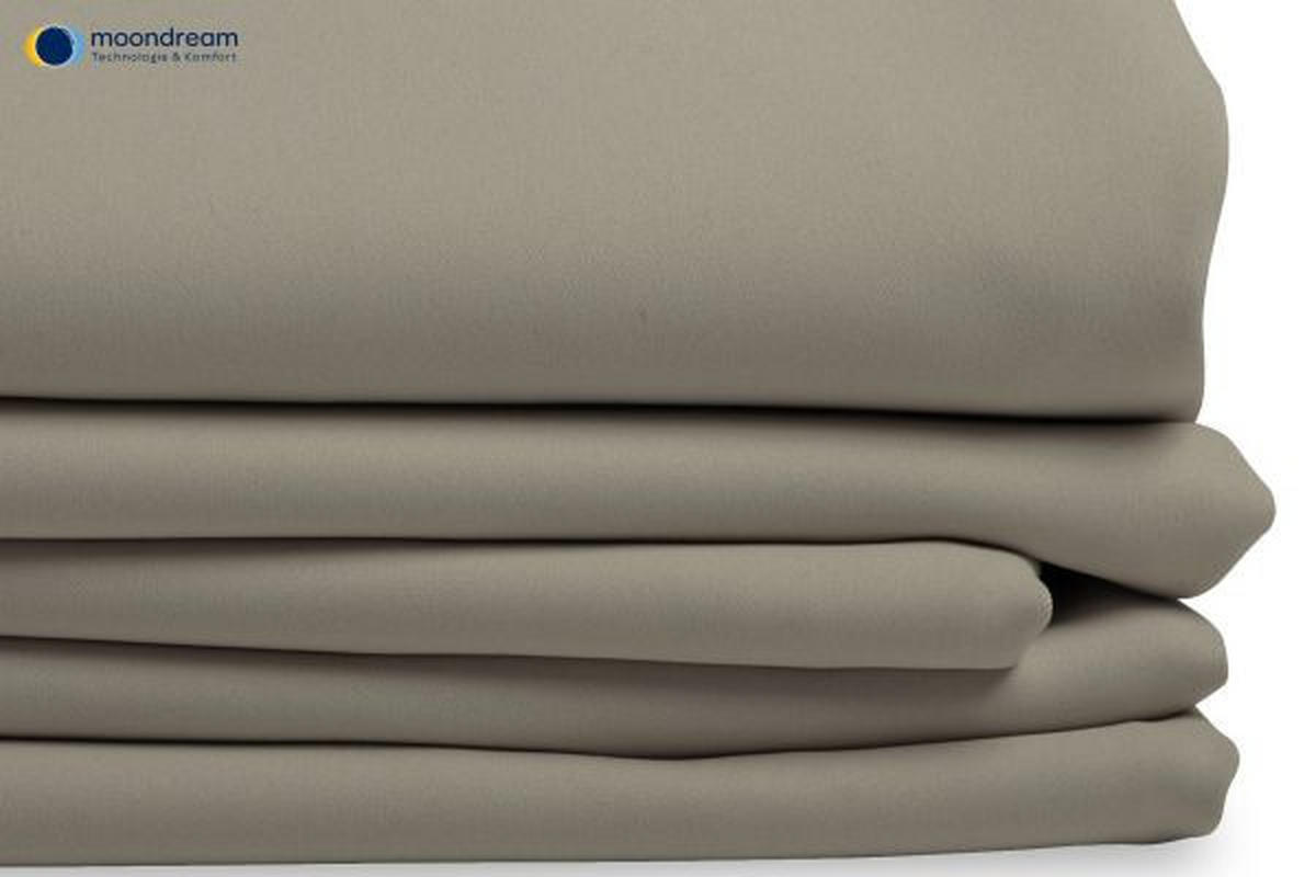 WÄRMESCHUTZVORHANG Verdunkelung 145/260 cm   - Taupe, Design, Textil (145/260cm)