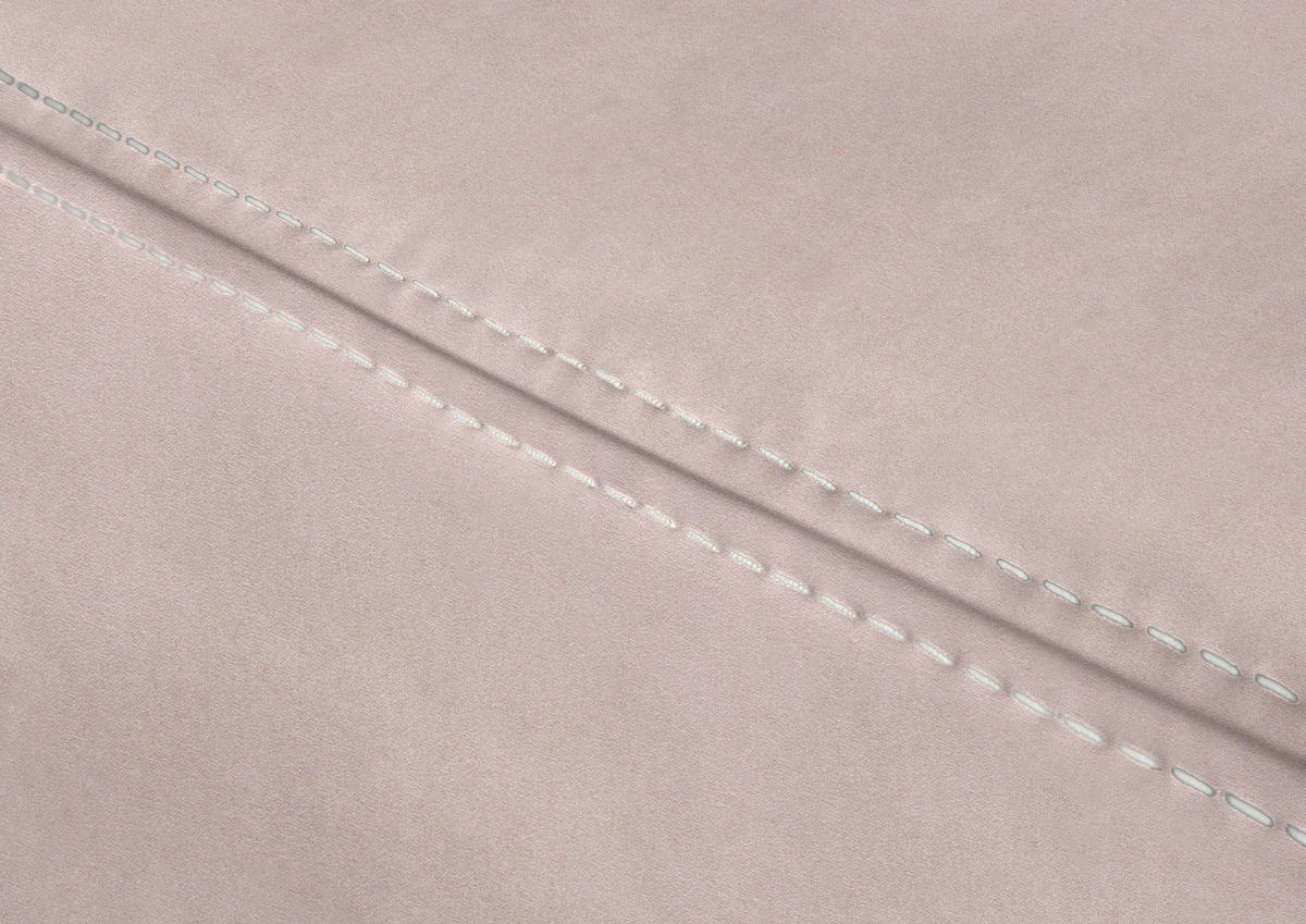 ECKSOFA in Mikrofaser Rosa  223/275 cm  - Beige/Alufarben, KONVENTIONELL, Textil/Metall (223/275cm) - Beldomo Comfort