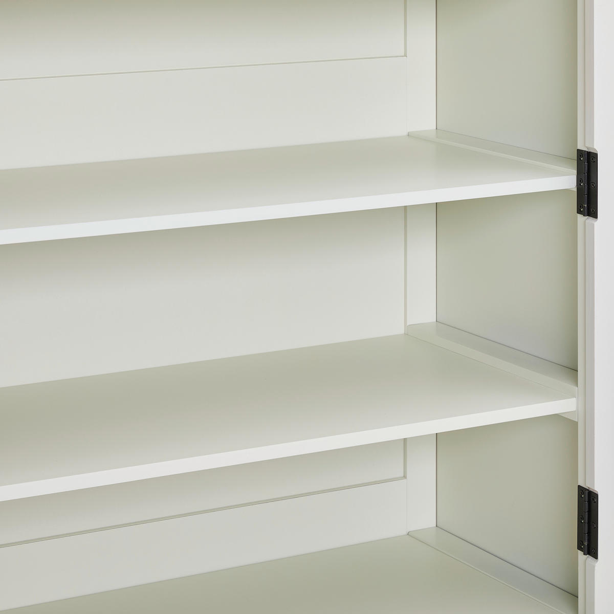 VITRINA 100/165/43 cm   - bijela/srebrne boje, Lifestyle, staklo/drvni materijal (100/165/43cm) - MID.YOU