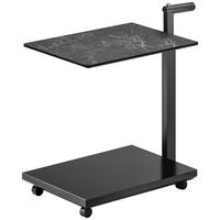 BEISTELLTISCH in Metall, Kunststoff, Keramik, Holzwerkstoff 52/40/54-74 cm  - Grau, Design, Keramik/Holzwerkstoff (52/40/54-74cm) - Bacher