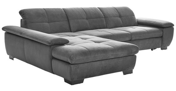 ECKSOFA Grau Velours  - Schwarz/Grau, Design, Textil (204/297cm) - Xora