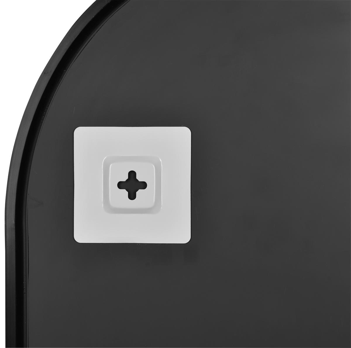 WANDSPIEGEL 40/150/3 cm    in oval  - Schwarz, MODERN, Glas/Metall (40/150/3cm)