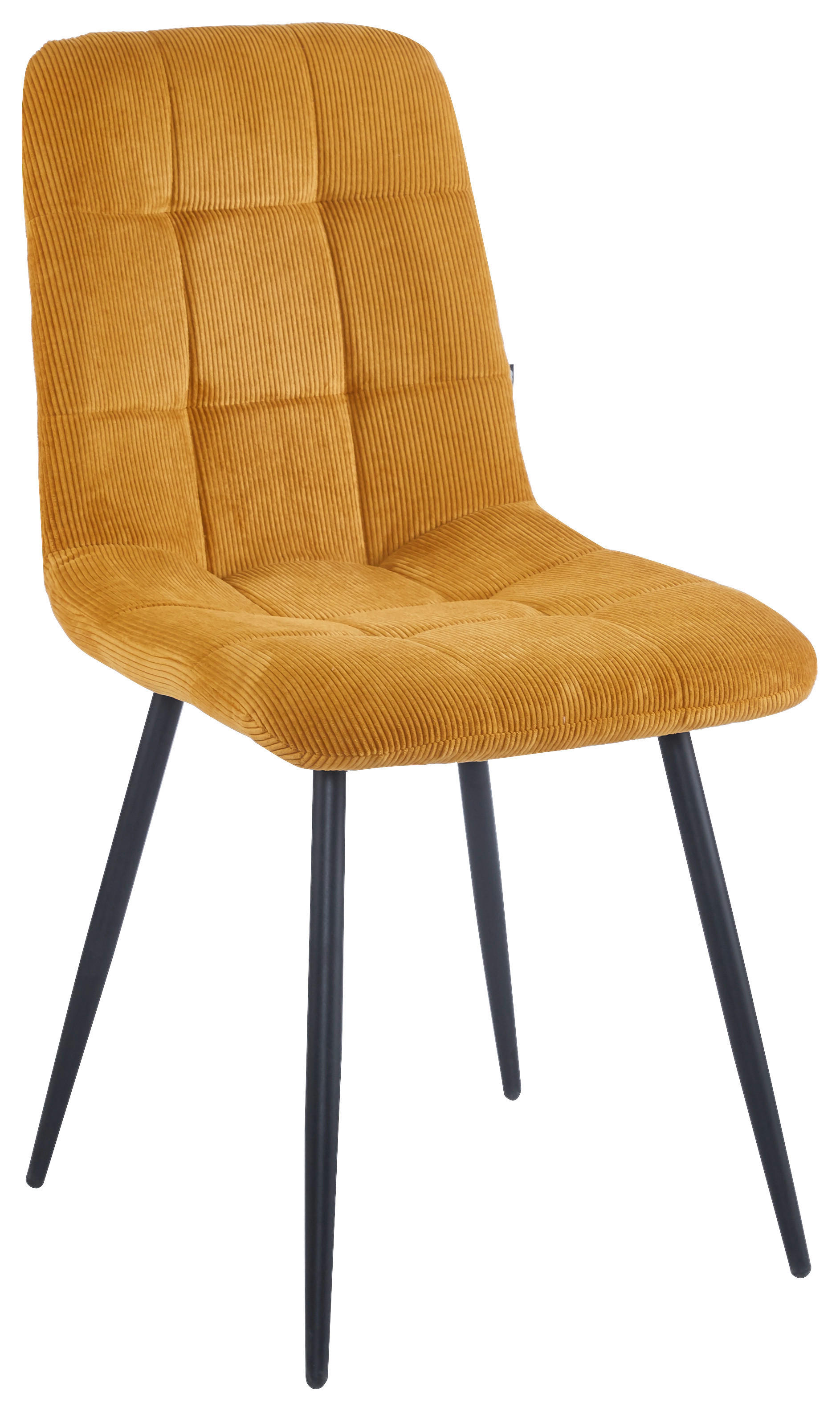 Dieser Stuhl ist sowohl schick als auch nüchtern und besteht aus brauner  Mikrofaser
