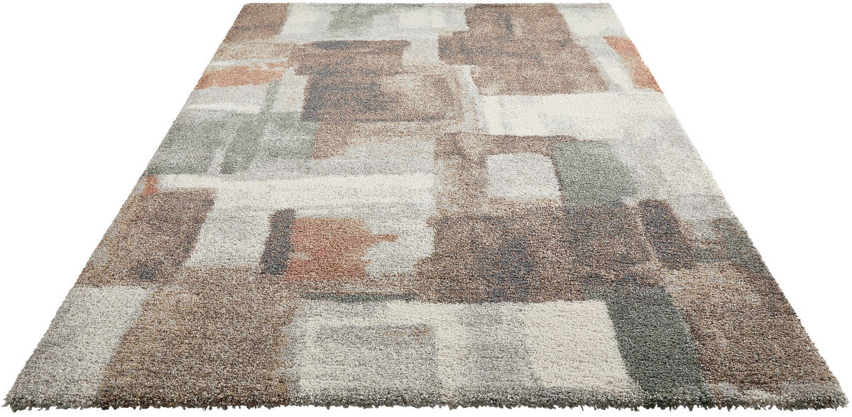 WEBTEPPICH 160/230 cm Mehari Braun, Creme, Sandfarben rechteckig  - Sandfarben/Creme, Basics, Kunststoff/Textil (160/230cm) - Novel