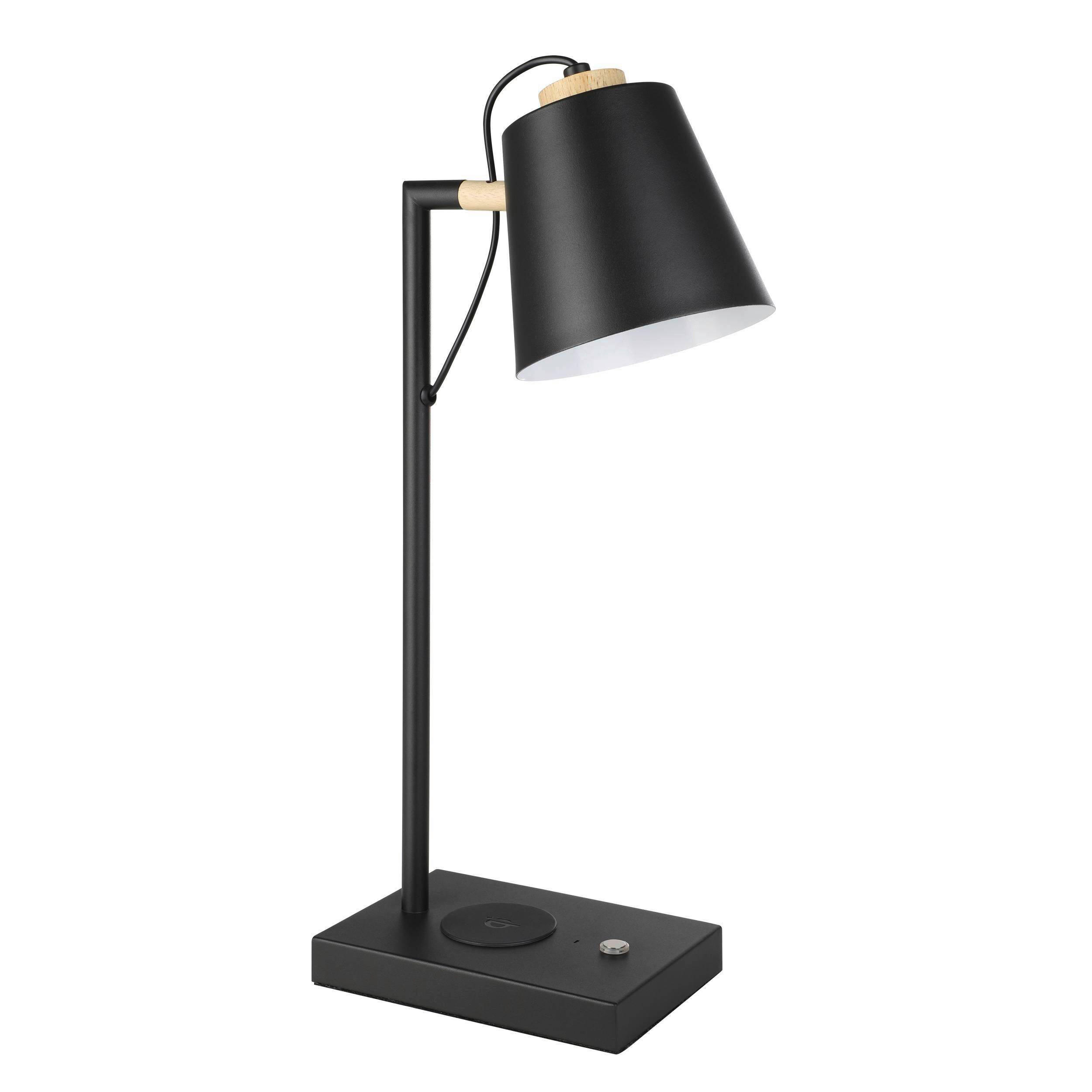 TISCHLEUCHTE 24/13,5/50 cm   - Creme/Schwarz, KONVENTIONELL, Holz/Metall (24/13,5/50cm) - Eglo