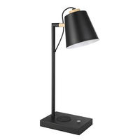 TISCHLEUCHTE 24/13,5/50 cm   - Creme/Schwarz, KONVENTIONELL, Holz/Metall (24/13,5/50cm) - Eglo