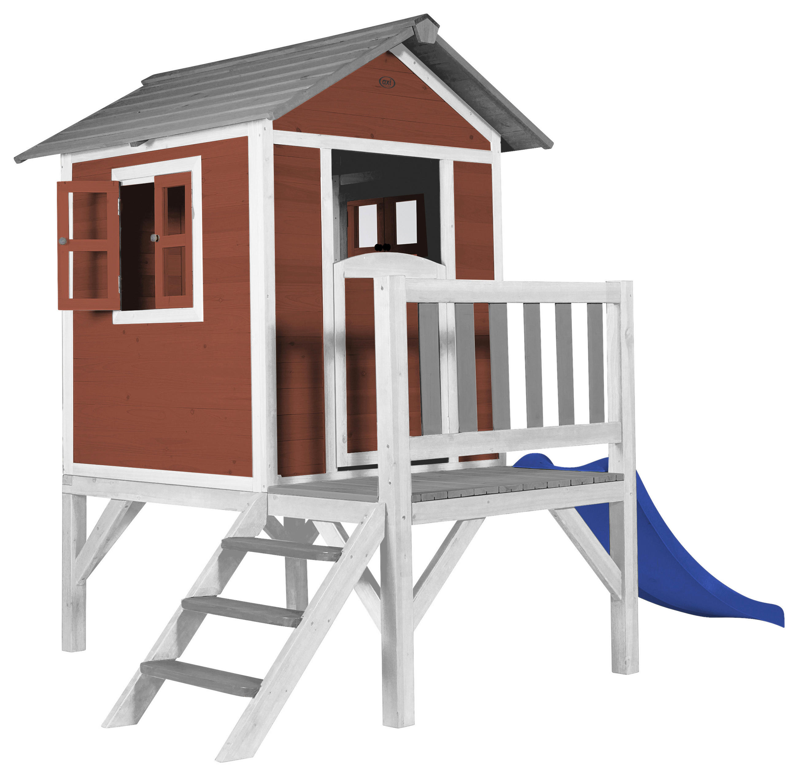 SPIELHAUS 240/189/167 cm  - Blau/Weiss, Konventionell, Holz/Kunststoff (240/189/167cm)