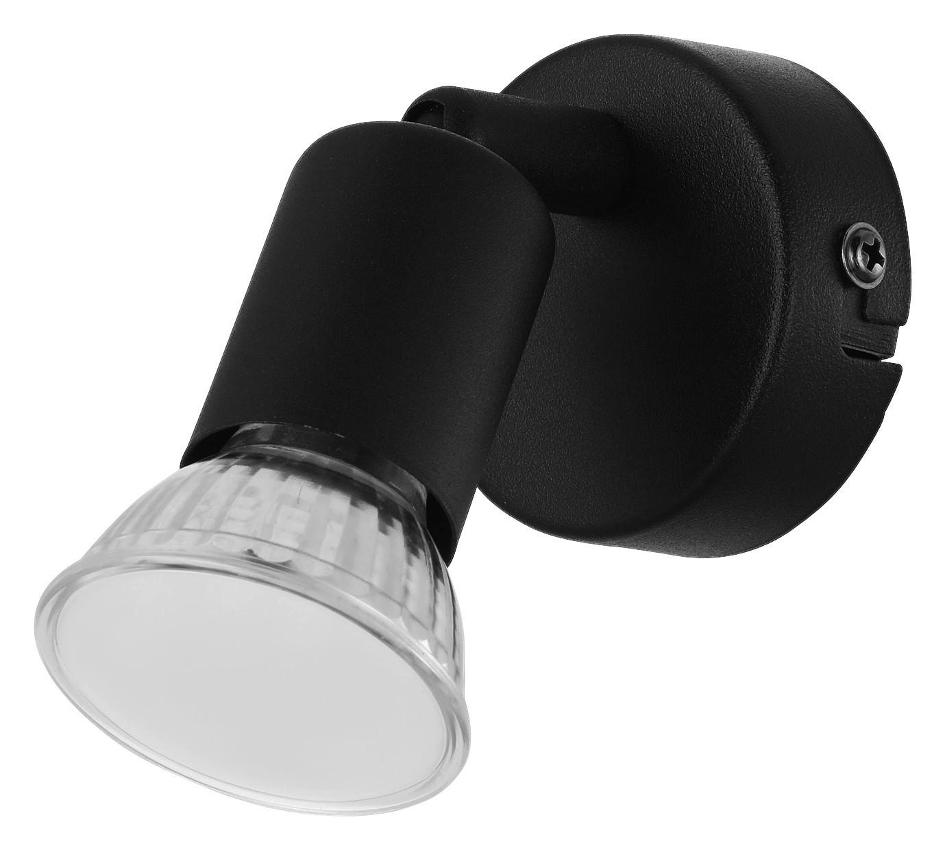 LED-Wandleuchte Buzz-Led - Schwarz, Basics, Metall (6cm) - Eglo