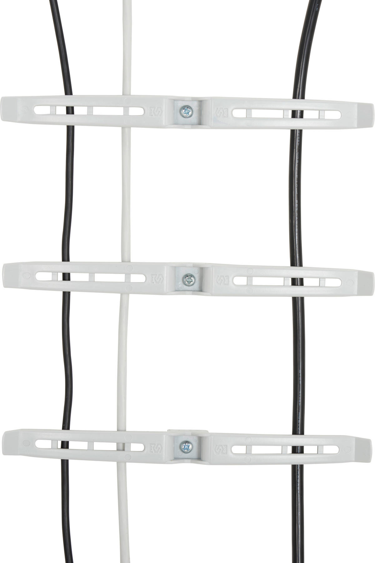 KABELHALTER - Hellgrau, Design, Kunststoff (21,5/1,5/2cm) - Moderano