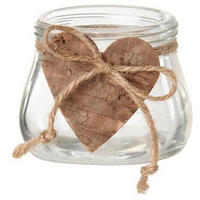 ÜVEG TEAMÉCSESTARTÓ - natúr, Basics, Üveg/természetes anyagok (6/7,5cm) - Ambia Home