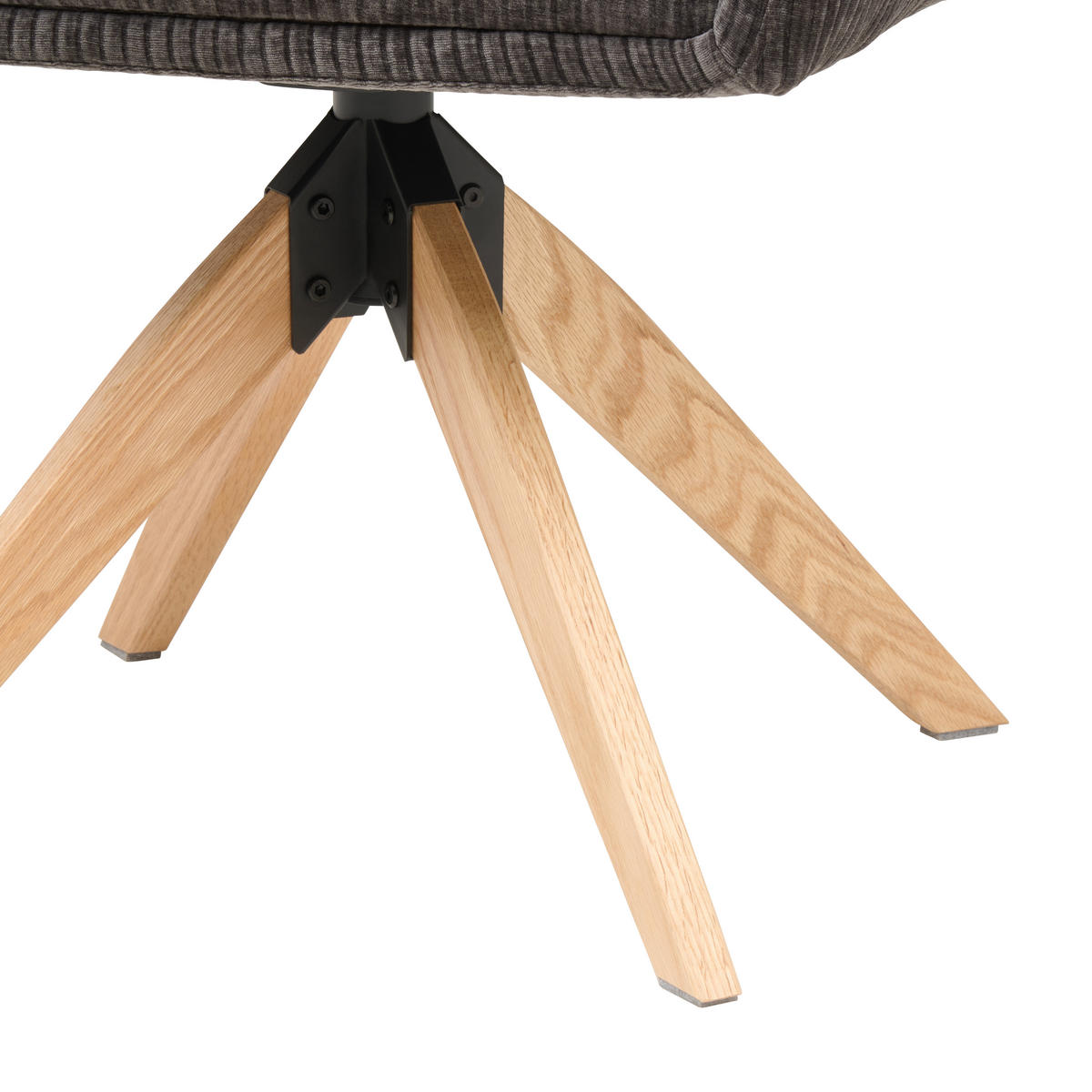 ARMLEHNSTUHL in Holz, Metall, Textil Anthrazit  - Anthrazit/Naturfarben, KONVENTIONELL, Holz/Textil (60/90/69cm) - Livetastic