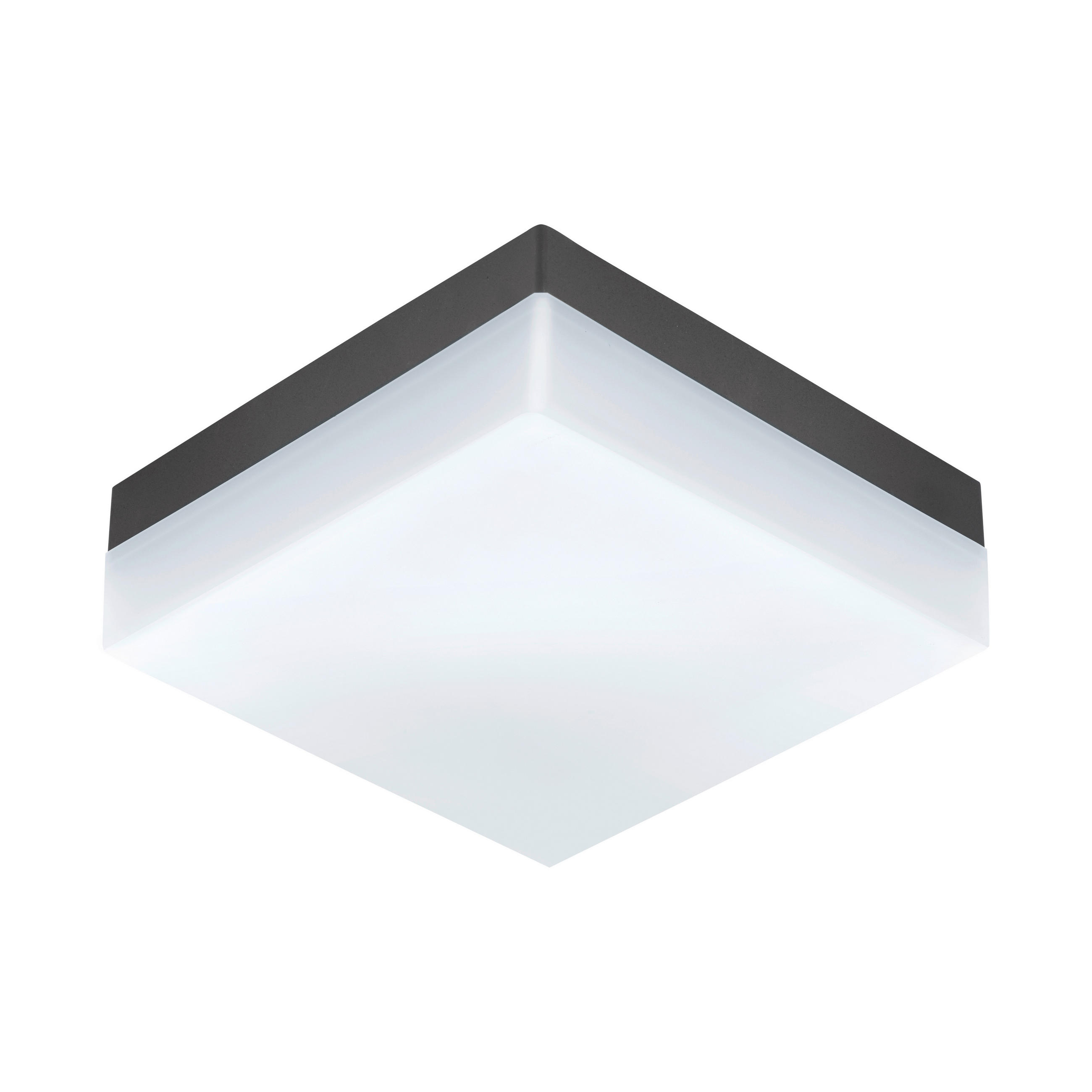 Lampă De Exterior Cu Led  21,5/21,5 cm   - alb/antracit, Basics, plastic (21,5/21,5cm)
