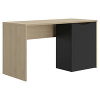 SCHREIBTISCH 136/60/114/75 cm  in Schwarz, Kastanienfarben  - Kastanienfarben/Schwarz, MODERN, Holzwerkstoff/Kunststoff (136/60/114/75cm) - MID.YOU