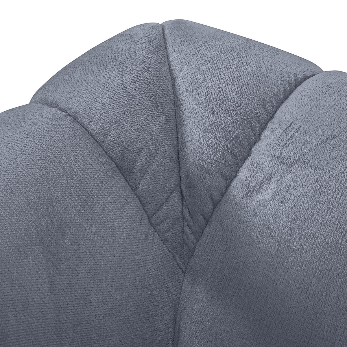 BIGSOFA in Plüsch Petrol  - Petrol/Schwarz, Konventionell, Kunststoff/Textil (220/67/106cm) - MID.YOU