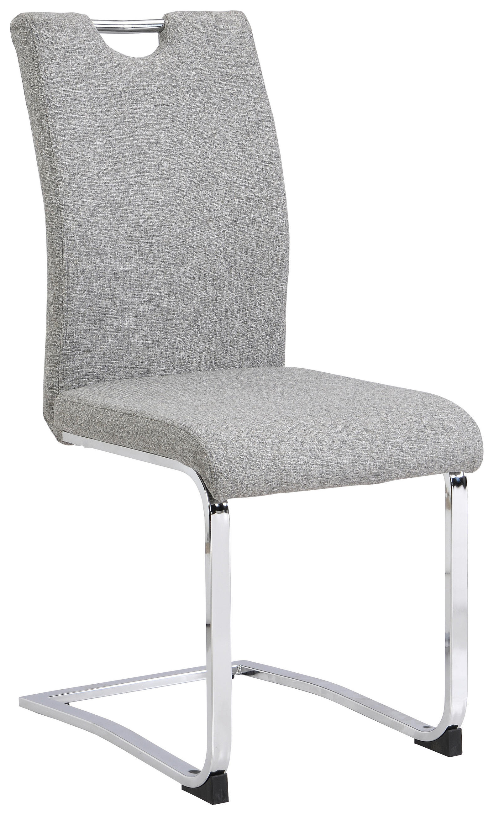 SVIKTSTOL i järn vävt tyg  - kromfärg/grå, Design, metall/textil (44/98/58cm) - Carryhome
