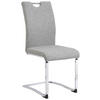 SCHWINGSTUHL  in Eisen Webstoff  - Chromfarben/Grau, Design, Textil/Metall (44/98/58cm) - Carryhome